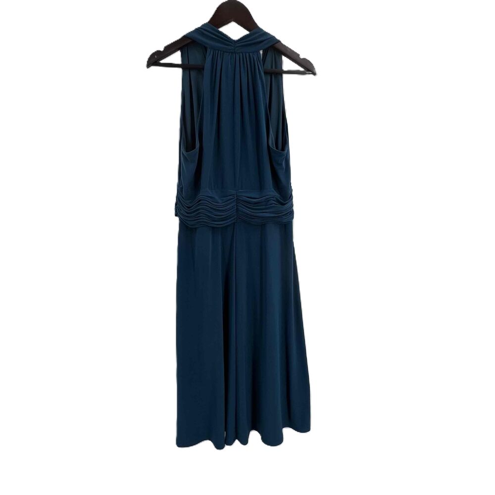 EVAN PICONE Sleeveless Pleated Knee Length Ruched Waist Dress Womens Size 16